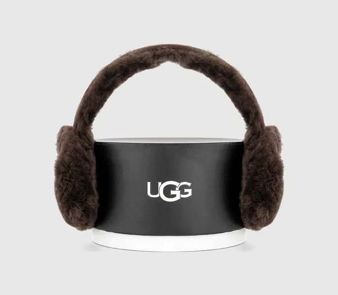 UGG навушники Women's Sheepskin Embroidery Earmuff Chocolate 20955-CHO фото