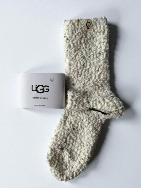Жіночі шкарпетки UGG Bubble Cozy Chenille Sock Білий One Size UAS0011W-WHT фото