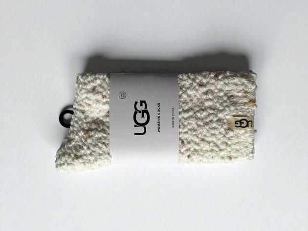 Жіночі шкарпетки UGG Bubble Cozy Chenille Sock Білий One Size UAS0011W-WHT фото